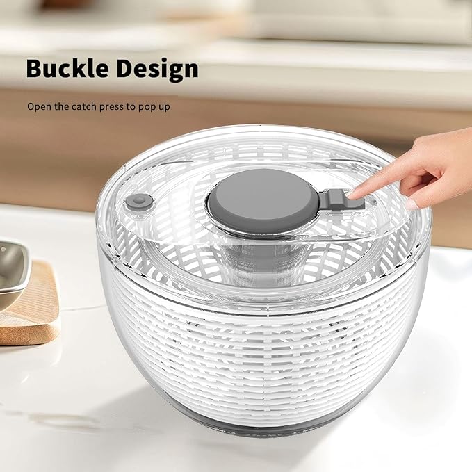 quick press salad spinner and vegetable washer tool for lettuce spinner 3.8L Small capacity Fruit Washing Bowl with fruit washing bowl with strainer dehydrator kitchen appliances