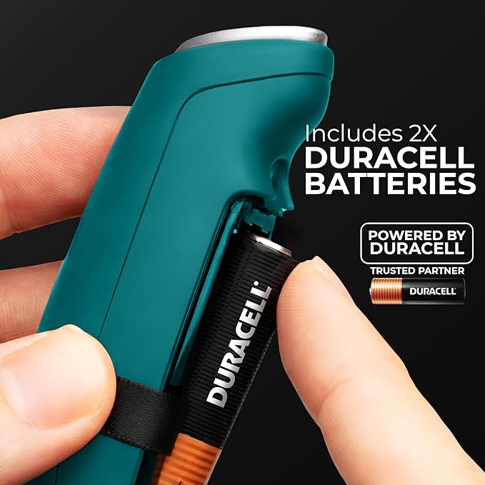 Zulay Kitchen Patented Tornado Triple Whisk Milk Frother with 4 Duracell Batteries – Handheld Foam Maker for Coffee, Lattes, Matcha & Hot Chocolate – Rich, Creamy Froth in Seconds - Vivid Emerald