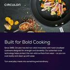 Circulon Symmetry Hard Anodized Nonstick Induction Frying Pan Twin Pack, 10-Inch and 12-Inch, Pan Sets for Cooking Nonstick, Black