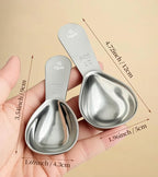 Ugotit Coffee Scoop for Ground Coffee, 2 Tablespoon Measuring Scoop, Stainless Steel Coffee Scoop Heavy-Duty Short Handle Fits Canisters for Coffee Beans, Protein Powder, Espresso (2 Pack)