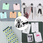 LOVIMAG Fridge Magnets 30Pcs Refrigerator Whiteboard Small Strong Magnet Classroom Kitchen Accessories Decorative Locker Set Decor Must Haves Office Calendar Refrigerador Magnetic Cute Crafts Black