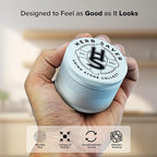 HerbSaver 2.5 Inch Aluminum Spice Grinder – Manual Kitchen Grinder with Sharp Teeth, Magnetic Lid, Matte Finish for Pepper, Salt and Seasonings (Silver)