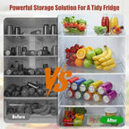 4 Pack Soda Can Organizer, Drink Organizer for Fridge, Clear Kitchen Pop Can Storage Organizer Soda Dispenser for Refrigerator Pantry