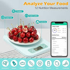 Smart Food Scale - Digital Kitchen Food Scales Weight in Grams and Ounces with Nutritional Analysis APP, Food Calorie Scale for Weight Loss, Keto, Macro, Meal Prep