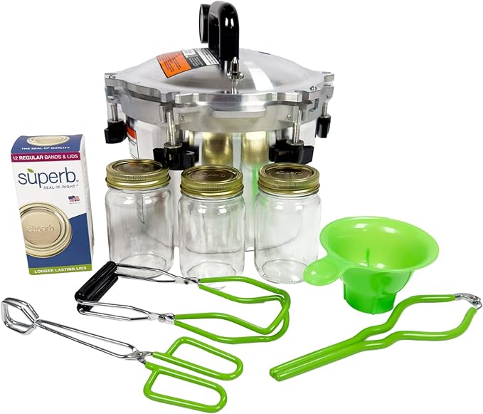 All American 1930: 10.5qt Pressure Cooker/Canner Plus (The 910) - Exclusive Metal-to-Metal Sealing System - Easy to Open & Close - Suitable for Gas, Electric, or Flat Top Stoves - Made in The USA