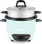 AROMA® 6-Cup (Cooked) / 1.5Qt. Rice & Grain Cooker (ARC-743-1NGBL), Light Blue