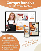 Kootek 700pcs Cake Decorating Kit, Baking Supplies with Springform Pans, Cake Turntable for Decorating, Piping Tips Set, Pastry Bags, and More Baking Tools for Mother's Day