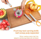 Melon Ball Scoop, Carving, Fruit Set Spoon Ice Cream Cooking Tools Kitchen Accessories Gadgets