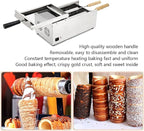 Hungarian Cake Pop Roller Machine, Chimney Roll Machine, Donut Machine, Cake Roll Oven, Bread Oven, Ice Cream Crispy Oven, for Chimney Cake and Bread Rolls