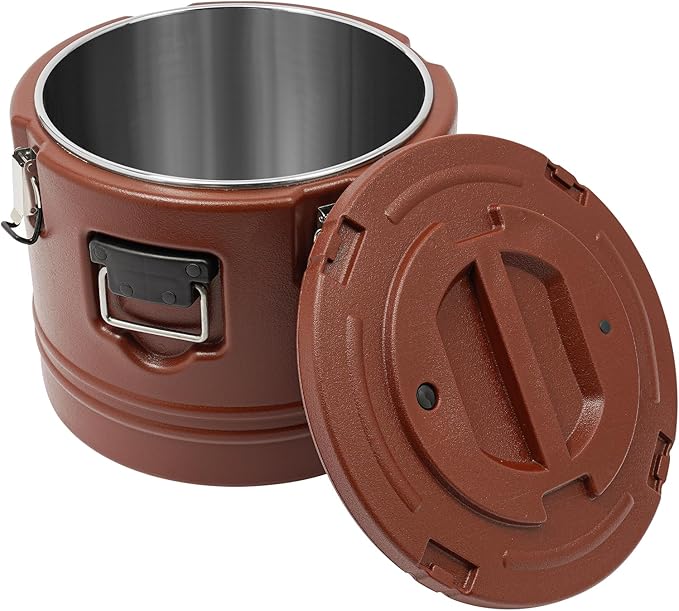 Insulated Soup Container 7.9 Gallon Commercial Food Warmer for Hot&Cold Food, Hot Box for Catering, Food Cooler Soup Carrier for Restaurant, Canteen 6H Insulation Time