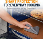 Oven Liners for Bottom of Oven - 4 Pack Large Heavy Duty Mats, 17”x25” Non-Stick Reusable Liner for Electric, Gas, Toasters, Grills - BPA & PFOA Free Kitchen Accessory to Keep It Clean (Copper)
