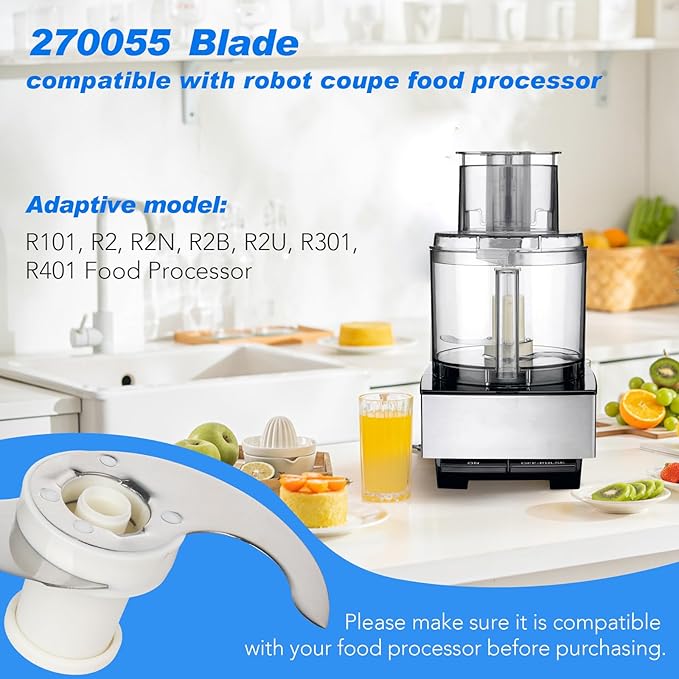 27055 Replacement S Blade|robot coupe blade|robot coupe Commercial Food Processor, Compatible with robot coupe R101, R2, R2N, R2B, R2U,R301, R401 etc. Robot Coupe Smooth Blade assembly,1 Year Warranty