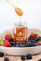 Bee Harmony Honey 5 Pack Variety Pack, 60 Ounce (Clover, Wildflower, Orange Blossom, Berry and Blueberry)