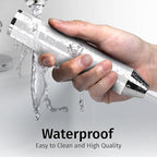 Zulay Kitchen Rechargeable Milk Frother Handheld Lux - Powerful 2-Speed Motor, Waterproof, 2000mAh Battery - Drink Mixer for Latte, Cappuccino, Matcha & Protein Powder - Snow White