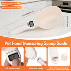 Electronic Digital Polygons Measuring Spoon, High Precision Food Scale with 5 Units (g/ml/cup/fl/oz), LCD Display Kitchen Gadget, Measuring Spoons & Cookie Scoop for Baking, Pet Food(No battery