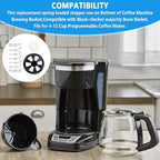 Coffee Machine Brewing Basket Bottom Spring Loaded Stopper Kits Fits For Black+Decker Coffee Makers Brew Basket, Fits For Mr. Coffee Majority 4-12 Cup Drip Coffee Makers