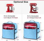 BAGSPRITE Stand Mixer Cover with Appliance Sliders Base Compatible with KitchenAid Mixer-Storage Bag for 6/7/8 Quart with Pockets for Kitchen Aid Accessories and Attachments
