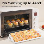 Vinino 2Pack Mini Silicone Muffin Pans for Baking with Metal Reinforced Frame, 24 Cups Mini Size Nonstick Cupcake Pan, BPA Free Oven Dishwasher Safe Baking Mold for Muffins Cupcakes