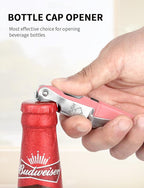 CORKAS Wine Key - 2Pack Handcrafted Professional Waiters Corkscrew, Compact Heavy Duty Wine Opener with Double Hinged, Foil Cutter and Bottle Opener, Birthday Gifts for Severs, Sommelier, Bartenders