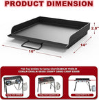 Universal Flat Top Griddle for Camp Chef, 14" x 16" Fry Griddle Pan for Camp Chef EX280LW YK60LW EX90LW EX60LW SB30D EX60FP DB60D EX60P EX60B