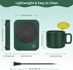 VOBAGA Mug Warmer Set, Coffee Warmer for Desk with 11oz Ceramic Mug, Auto Shut Off & 3-Temp Settings, Smart Coffee Cup Warmer, Home Office Essentials Coffee Set(Mug Included)