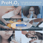 ProH2O2 3% Food Grade Hydrogen Peroxide – Natural Cleaner & Disinfectant – Household Use – For Cleaning, Sanitizing & Gargle – 8 fl oz Spray (Pack of 2) & 32 fl oz Refill (Pack of 2)