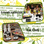 Bartender Tools Include 3 Tier Glassware Rack, Wine Bottle Pourers,Bar Storage Boxes,6-Compartment Chilled Condiment Containers,Plastic Juice Pourers,Serving Tongs,Straws and Cocktail Stirrers