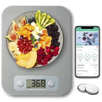 Smart Food Scale for Calorie Counting, Digital Food Scale with Nutritional Calculator, Bluetooth Food Weight Scale for Weight Loss, Diabetics, Macro, Diet, Baking 3g-5kg, 0.1oz