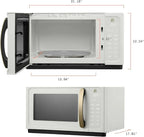 Beautiful 1.1 Cu Ft 1000W Sensor Microwave Oven Compact Countertop with Smart Sensor Cooking, 10 Power Levels & Easy Clean Interior – Perfect for Quick Meals, Office & Holiday Hosting