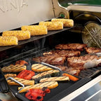 Half Griddle for Ninja FlexFlame Grill Parts, Carbon Steel Griddle Insert for Ninja FlexFlame PG300 Grill Accessories, Compatible with Flex Flame Griddle Plate Part XSKHLFGRIDLE