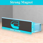 HuggieGems 4 Pack Magnetic Spice Storage Rack Organizer for Refrigerator and Oven, Blue Fridge Organizers and Storage