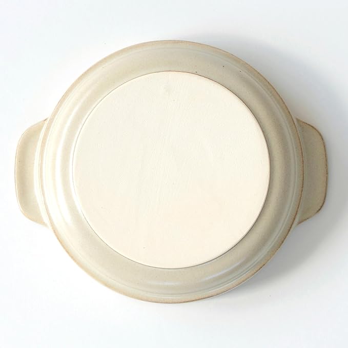 Santo Banko Ware Gratin Dish for One Person Capacity 13.5 fl oz (400 ml) Heat Resistant Pottery Oven Safe Direct Fire Microwave Dishwasher Safe Stackable Beige Made in Japan