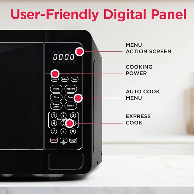 FRIGIDAIRE EMW733BLACKAMZ 0.7 Cu. Ft. Microwave, Black