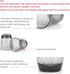 KOXIN-KARLU Hammered 15-ounce and 26-ounce Plastic Tumbler Acrylic Glasses, set of 8 Smoky Grey