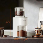 SOWTECH Conical Burr Coffee Grinder, Adjustable Electric Mill, 38 Precise Grind Settings, Precision Timer, for Espresso, Drip and French Press, Home &Office, Black