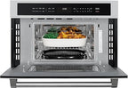 KoolMore 30 in. Built-in Microwave with Convection Oven and Air Fryer, 1000W Power with 10 Levels, UL Listed and 1.6 cu. ft. Capacity in Stainless-Steel (KM-CWO30-SS)