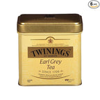 Twinings Earl Grey Loose Black Tea Tins, 7.05 Ounce Tins (Pack of 6), Flavoured with Citrus and Bergamot, Caffeinated, Enjoy Hot or Iced