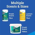 CloroxPro Clorox Disinfecting Wipes, Lemon Fresh, 75 Count (Package May Vary)