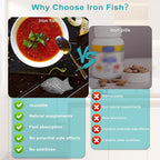 Iron Fish Cooking Tool, Natural Iron Cooking Tool to Add Iron to Food & Water, Safe & Effective Aid for Vegans, Athletes, Pregnant Women and Children (Silver 2Pack)