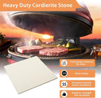 18'' Square Pizza Stone Extra Large Pizza Stone Baking Stone Cordierite Bread Stone for Oven and Grill, Thermal Shock Resistant Cooking Stoneware