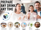Zulay Kitchen Handheld Milk Frother with Duracell AA Batteries – Ultra Fast Electric Mixer & Foam Maker, Easy-Clean Drink Mixer for Coffee & More