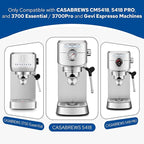 51mm Portafilter Set for CASABREWS CM5418, 5418 PRO, 3700 Essential/3700Pro and Gevi Espresso Machines, 3 Ears Portafilter with 2 Stainless Steel Filter Baskets (1-Cup Filter and 2-Cups Filter)