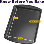 Wilton Gold Premium Non-Stick Warp-Resistant Bakeware, Made without PFAs, Medium Cookie Sheet, 15.25 x 10.25 in, Packaging May Vary