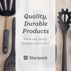 Starpack 'Like a Boss' XL Premium Silicone Cooking Utensils Set (6 Pcs) 13" - Heat Resistant Kitchen Utensils 600°F - Non-Stick Silicone Utensil Set - Large Kitchen Utensils Set for Cooking & Serving