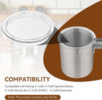 Milk Frother Lid for Keurig K-Café Coffee Maker, Milk Frother Replacement Lids, Hot and Cold Frothing Cup Lid Only for Keurig K-Café Single Serve Latte & Cappuccino Coffee Machine（2 Pack）