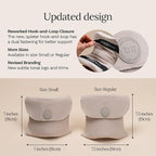 trtl Travel Pillow Original 2.0 – Scientifically Proven Super Soft Travel Pillow with Premium Head & Neck Support – for Airplane Travel – Machine Washable – Lightweight & Compact - Sand Beige – Small