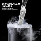 KYOKU Serrated Bread Knife - 8" - Shogun Series - Japanese Style VG10 Steel Core Damascus Blade - with Sheath & Case