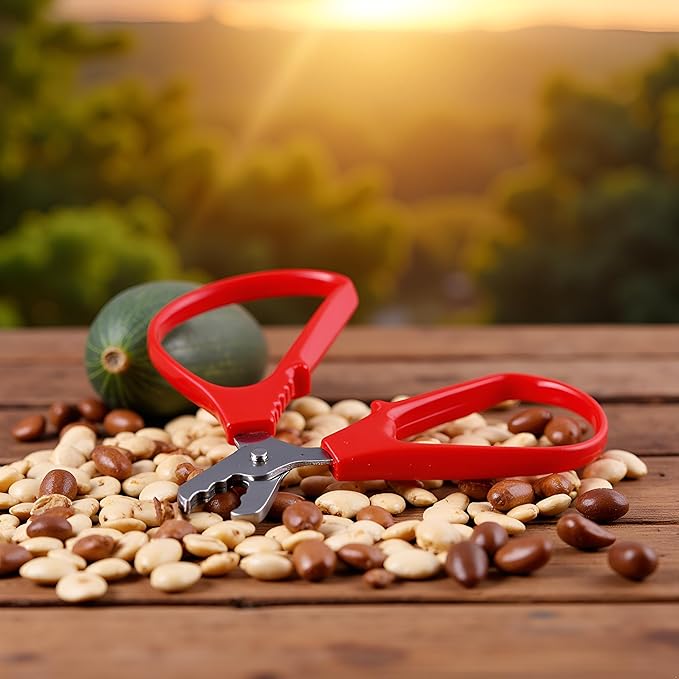 Red Melon Seed Cracker Plier,Sunflower Seeds Plier Opener - Seed Cracker Sheller Opener Peeling Pliers for Melon Seeds, Small Nuts,Nut Crackers,Kitchen Specialty Tools and Gadgets