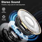 Bluetooth Speaker, Shower Speaker Portable with Hook, IPX7 Waterproof Bluetooth Speakers with Suction Cup, Digital/Time Display, Crystal Sound, Small Wireless Speakers for Outdoor Bathroom Gifts,Black