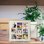 PRETYZOOM 4'' Metal Plate Holder Small Easel Stand, Tabletop Display Stand Picture Frame Holder for Decorative Plates, Posters, Paper Artworks, Holiday Keepsakes